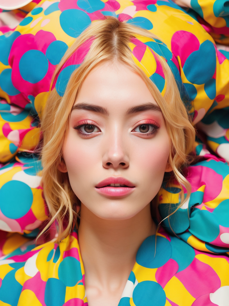Animated Anime Character by Jimmy Marble and Takashi Murakami on pink background