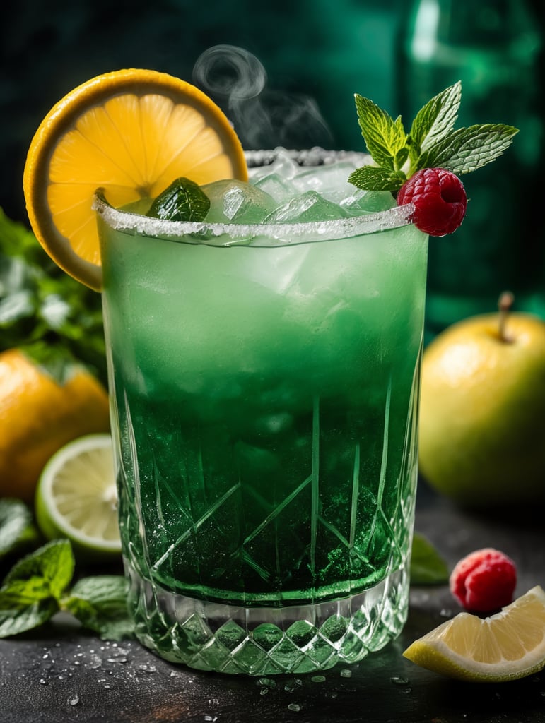 Cocktail green mist