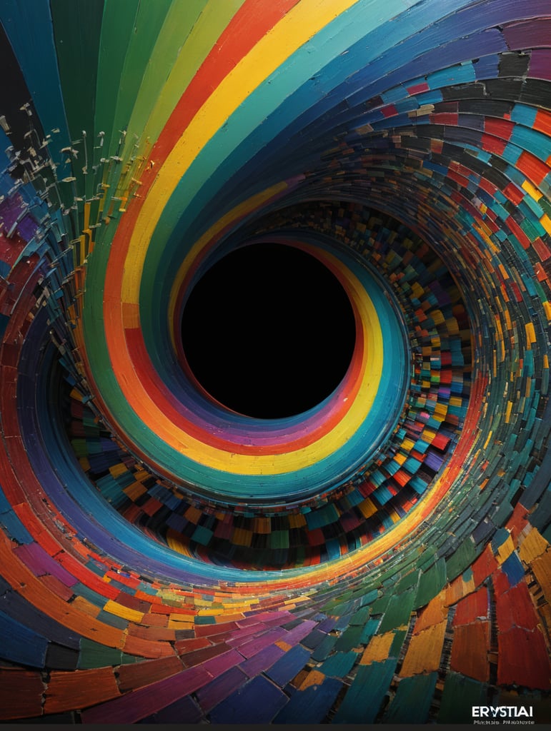 0, 1, 1, 2, 3, 5, 8, 13, 21, 34, 55, 89, 144::2.33 3D Sinusoidal op-art, vivid CMYK palette