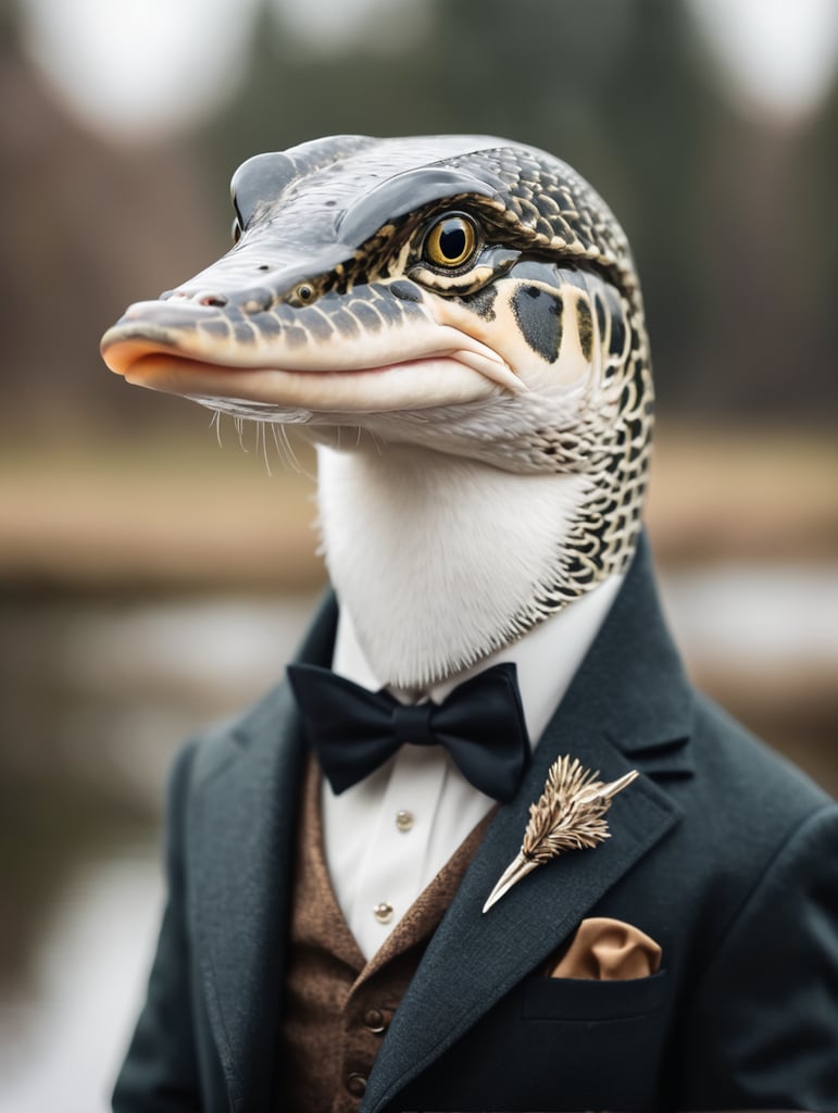 A Pike looking like a distinguished gentleman