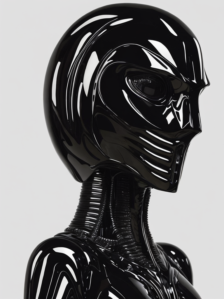 Abstract Hyperrealism Shiny Fluorescent Reflective Minimalism Creature, Giger, Moebius, Soulages