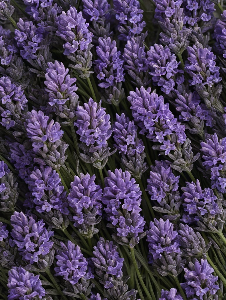 collage of lavender flowers like magazine clippings