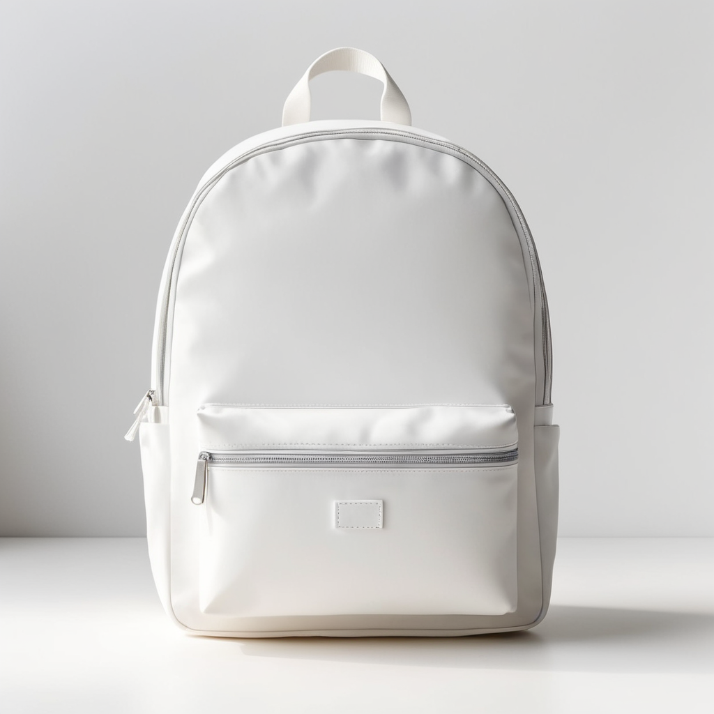 modern children's backpack mockup, minimalism style