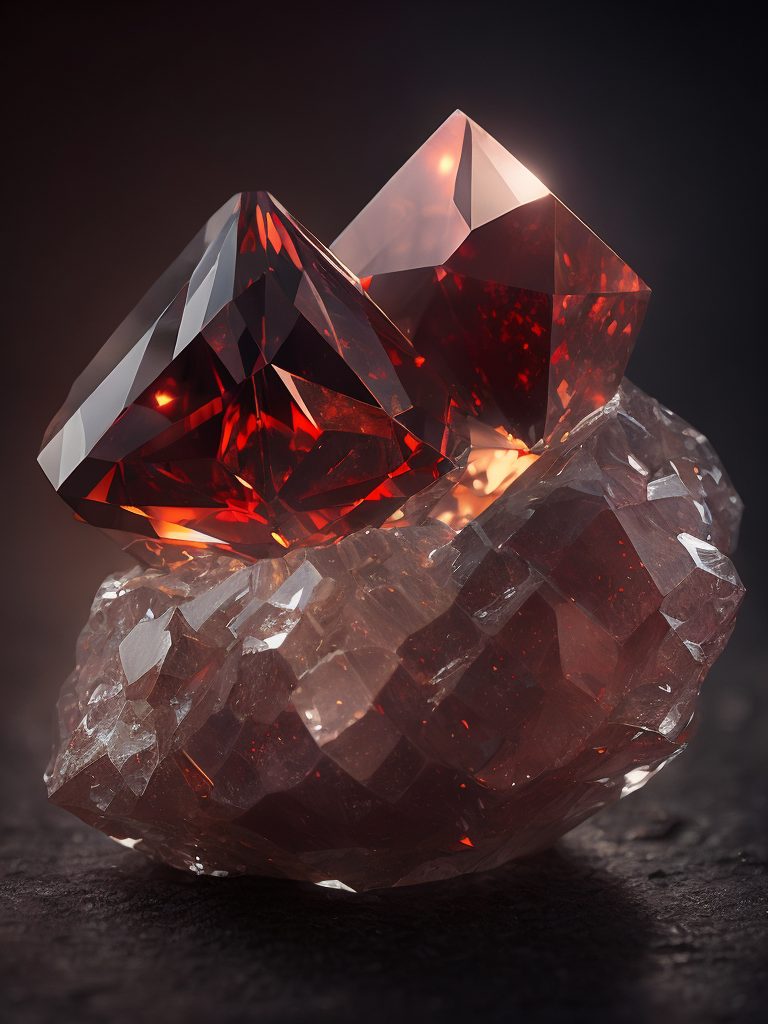 a red gem crystal