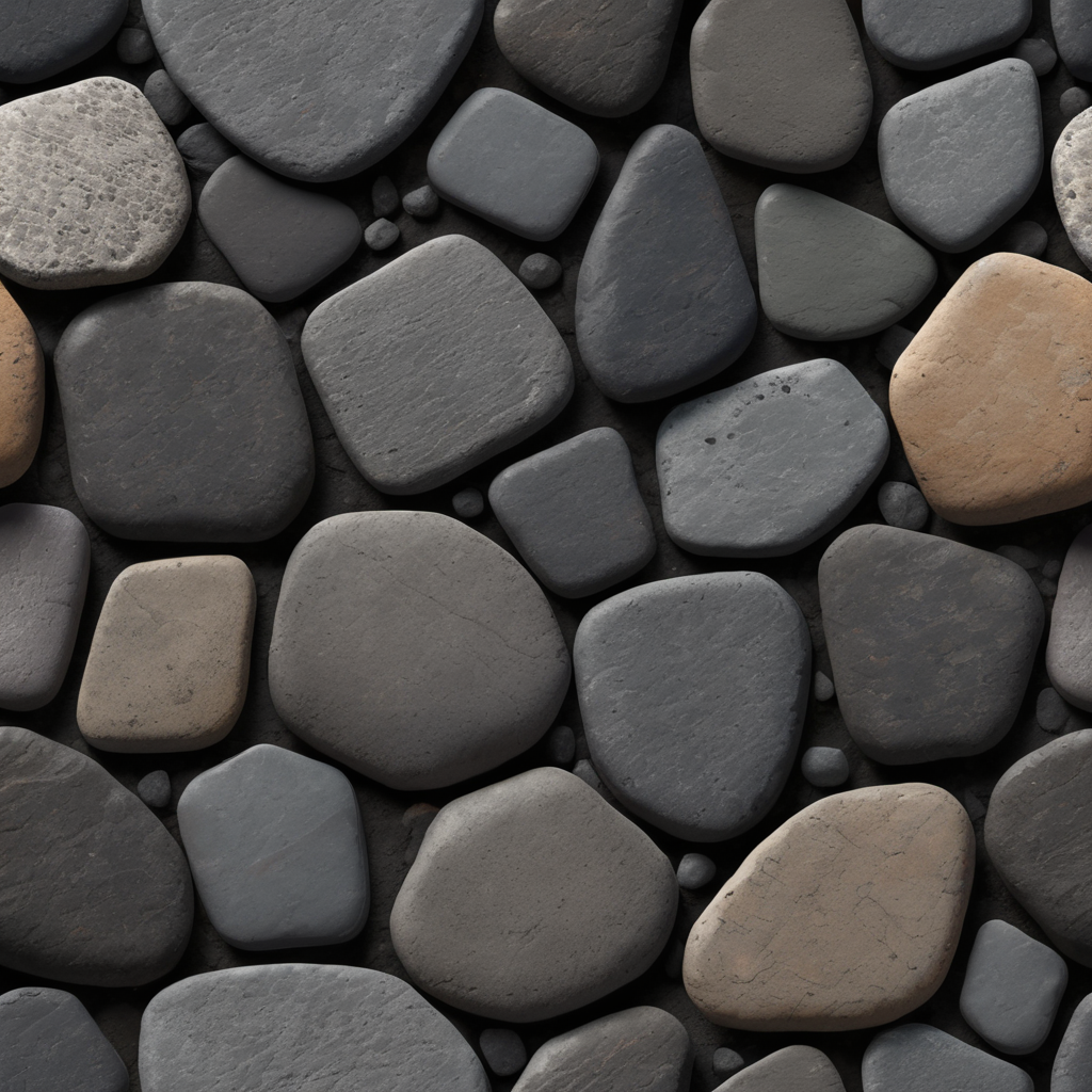 English pavement texture, dark stones, seamless