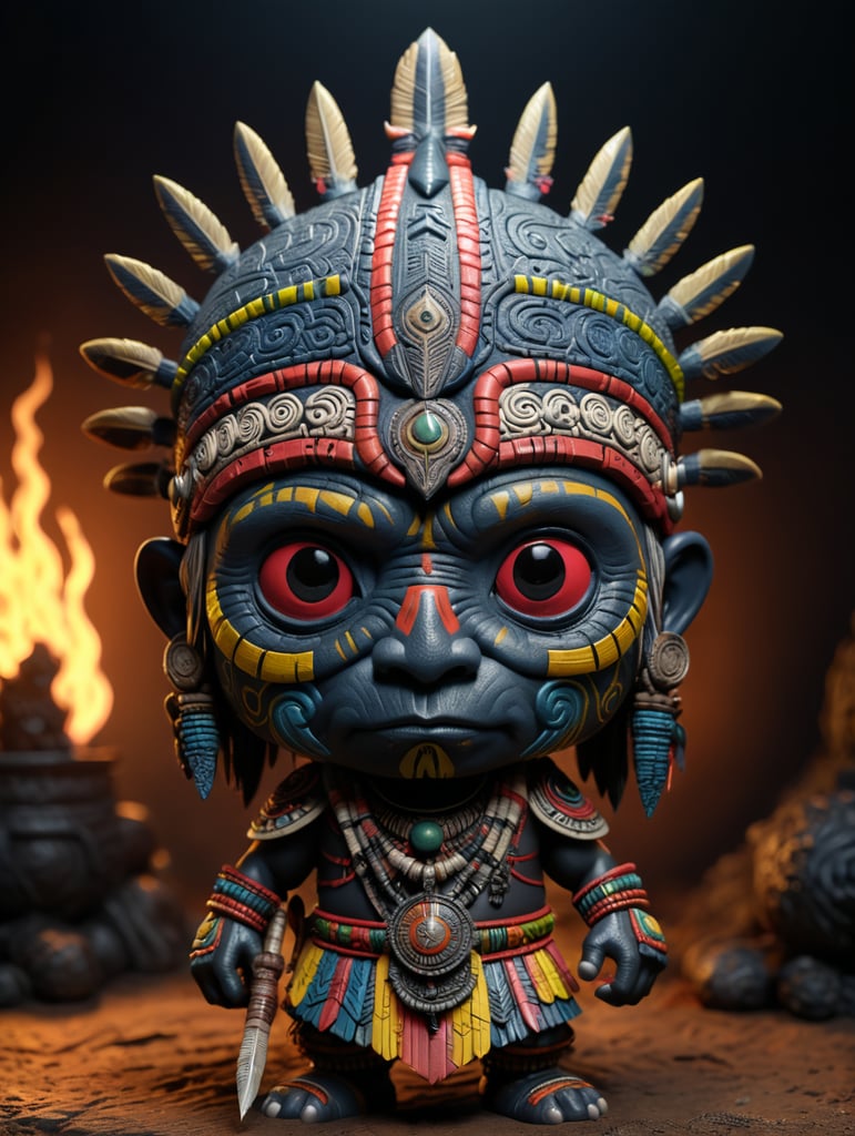 A funko pop of a tribal leader