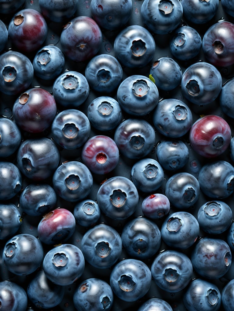 blueberry abstract background in low key