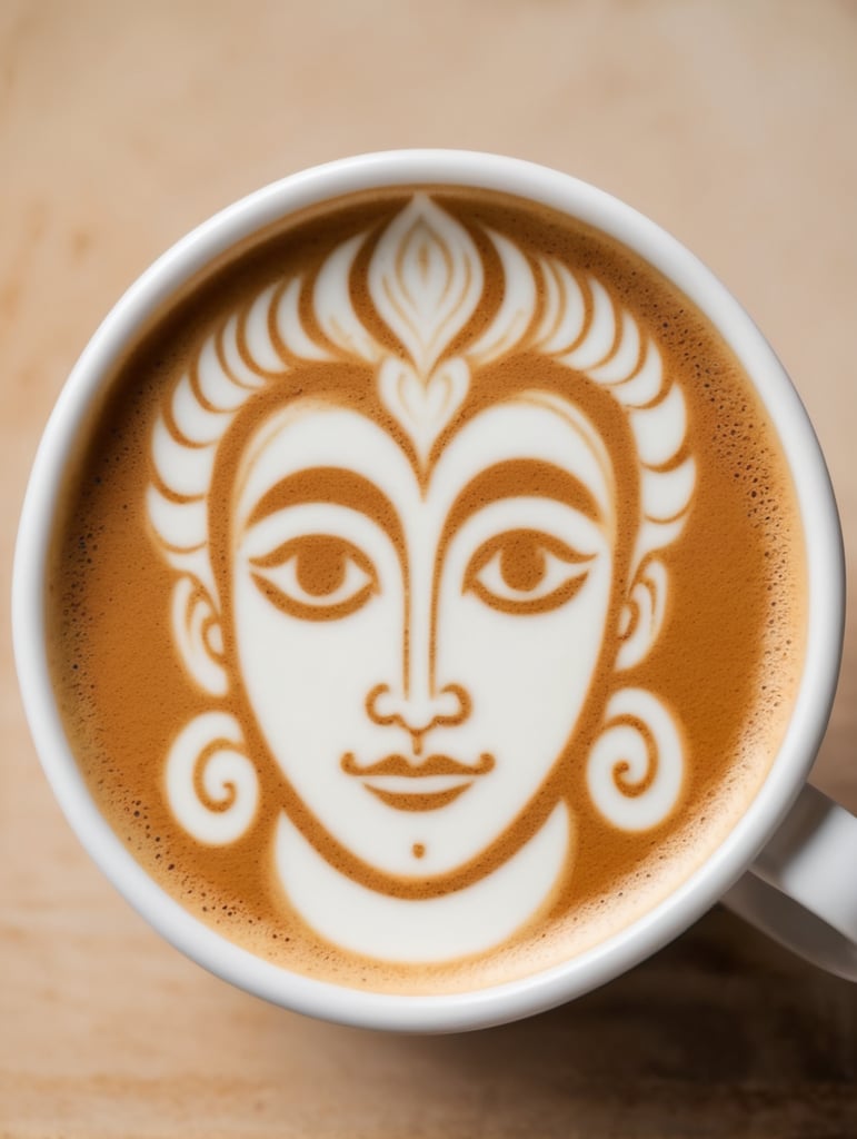 Cup Latte Art face