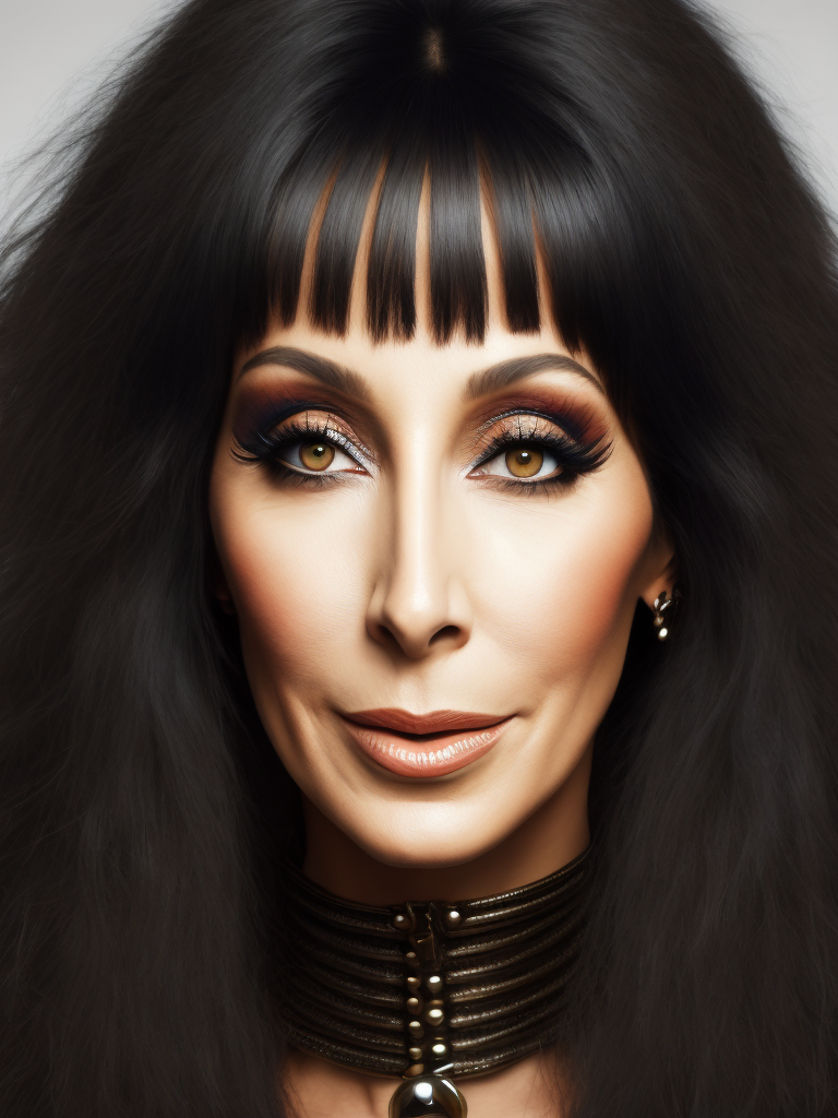 Cher, American singer, ultra realistic image