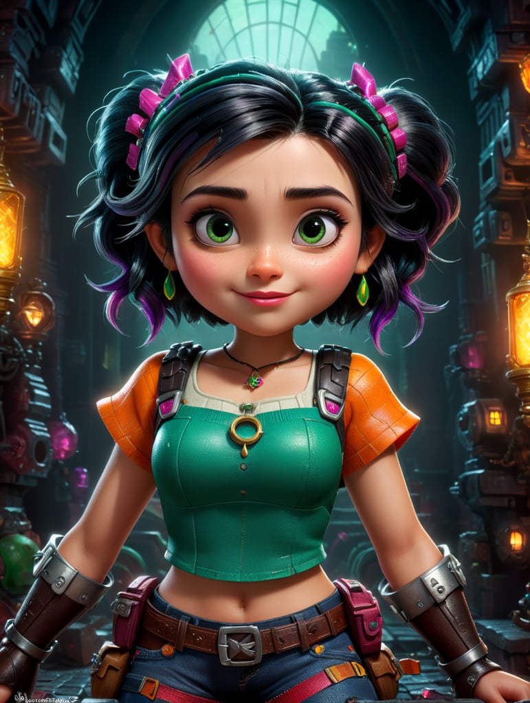 Vanellope von Schweetz, navel