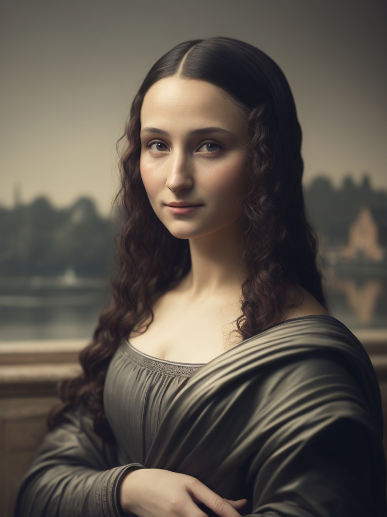 Mona Lisa Leonardo da Vinci, original art