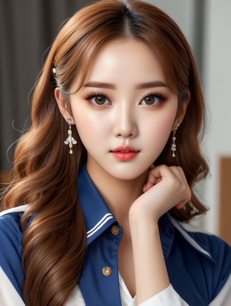 (8k, RAW photo, best quality, masterpiece:1.2), (realistic, photo-realistic:1.37),1girl,(Kpop idol), (aegyo sal:1),cute, indoors,