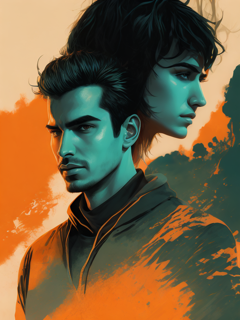 Eduardo Campos and Miguel Arraes together, portrait, linocut style, t-shirt art