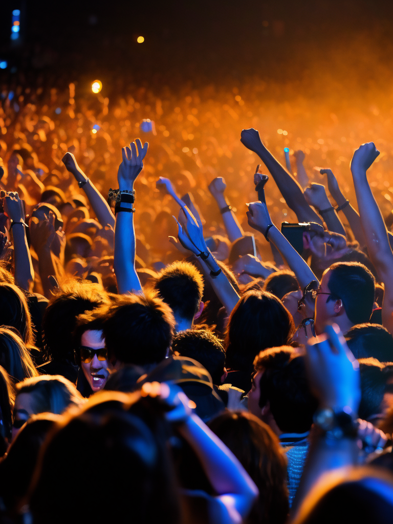 Audience at a rock show
