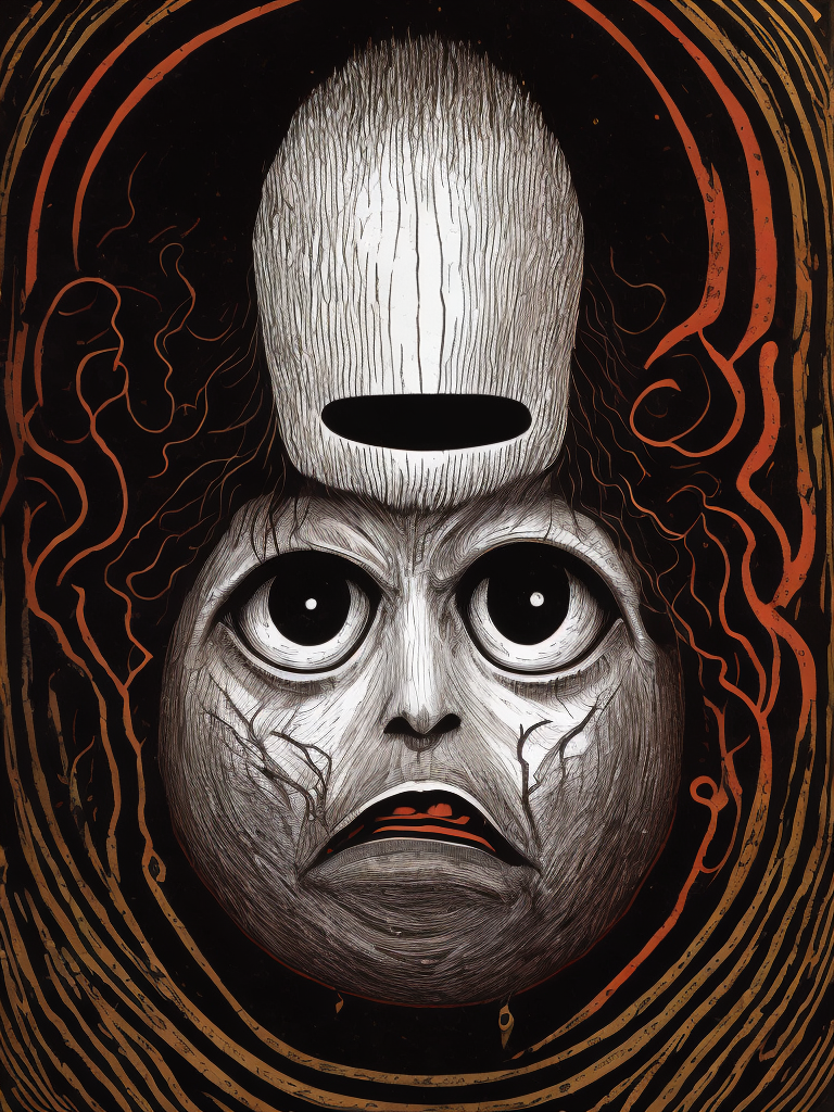 eternal cyclop monster by junji ito , stanley donwood , Beksinski