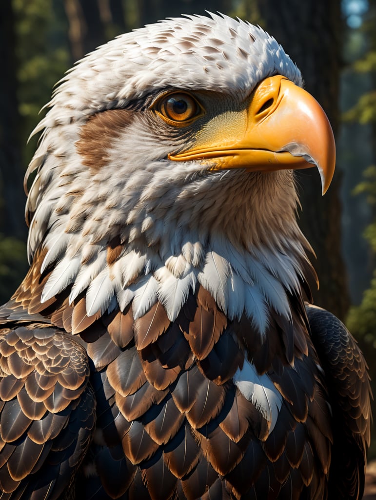 "Create a character inspired by the majestic qualities of an eagle. This character possesses the same keen eyesight, powerful wings, and regal presence. Describe their appearance, personality, and any special abilities or skills they may have that are reminiscent of an eagle. Consider how their eagle-like traits influence their actions and interactions in the story."