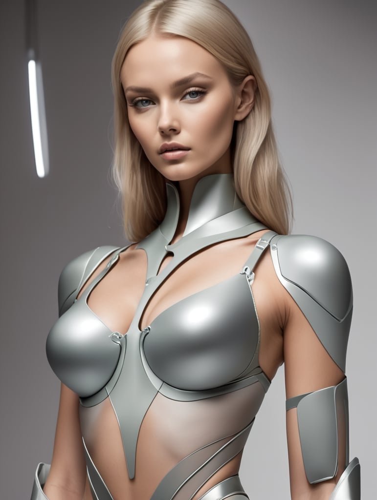 Futuristic heart lingerie