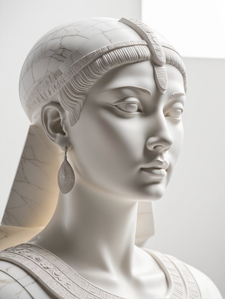 Cleopatra marble statue