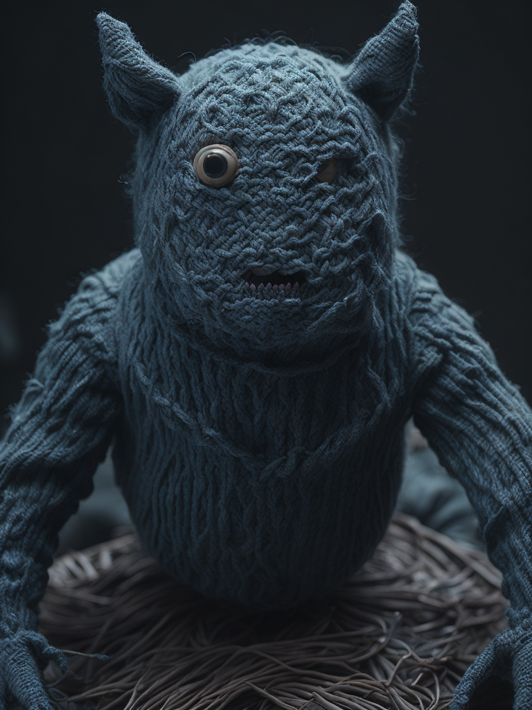 knitted monster