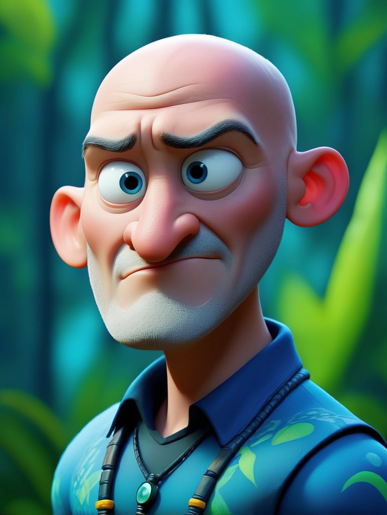 Avatar of a bald man