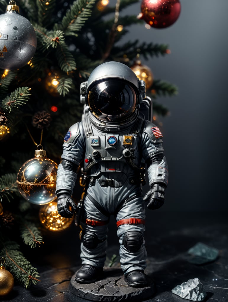 astronaut small glass glass figure, Christmas toy for the Christmas tree