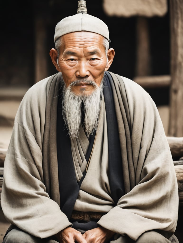 Biblical old Chinese man