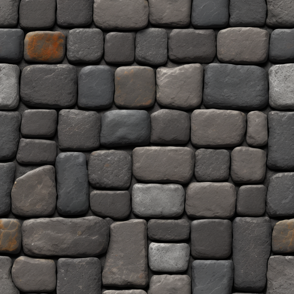 English pavement texture, dark stones, seamless