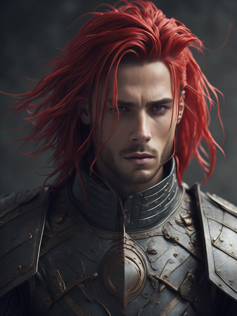 warrior red head man