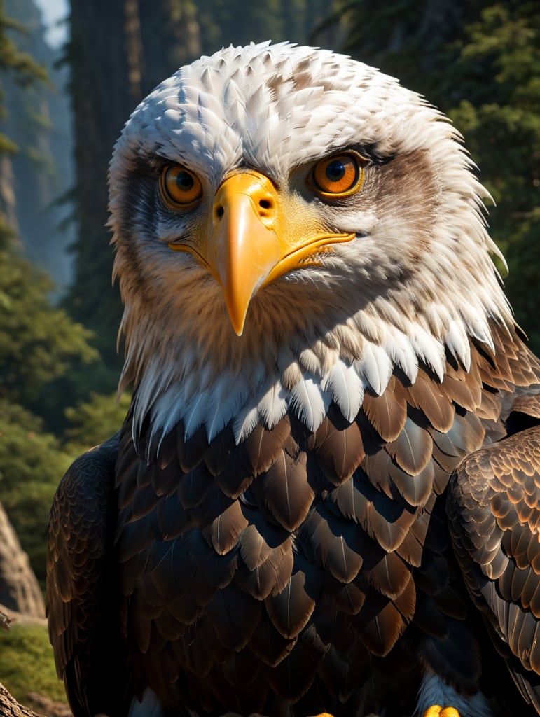 "Create a character inspired by the majestic qualities of an eagle. This character possesses the same keen eyesight, powerful wings, and regal presence. Describe their appearance, personality, and any special abilities or skills they may have that are reminiscent of an eagle. Consider how their eagle-like traits influence their actions and interactions in the story."