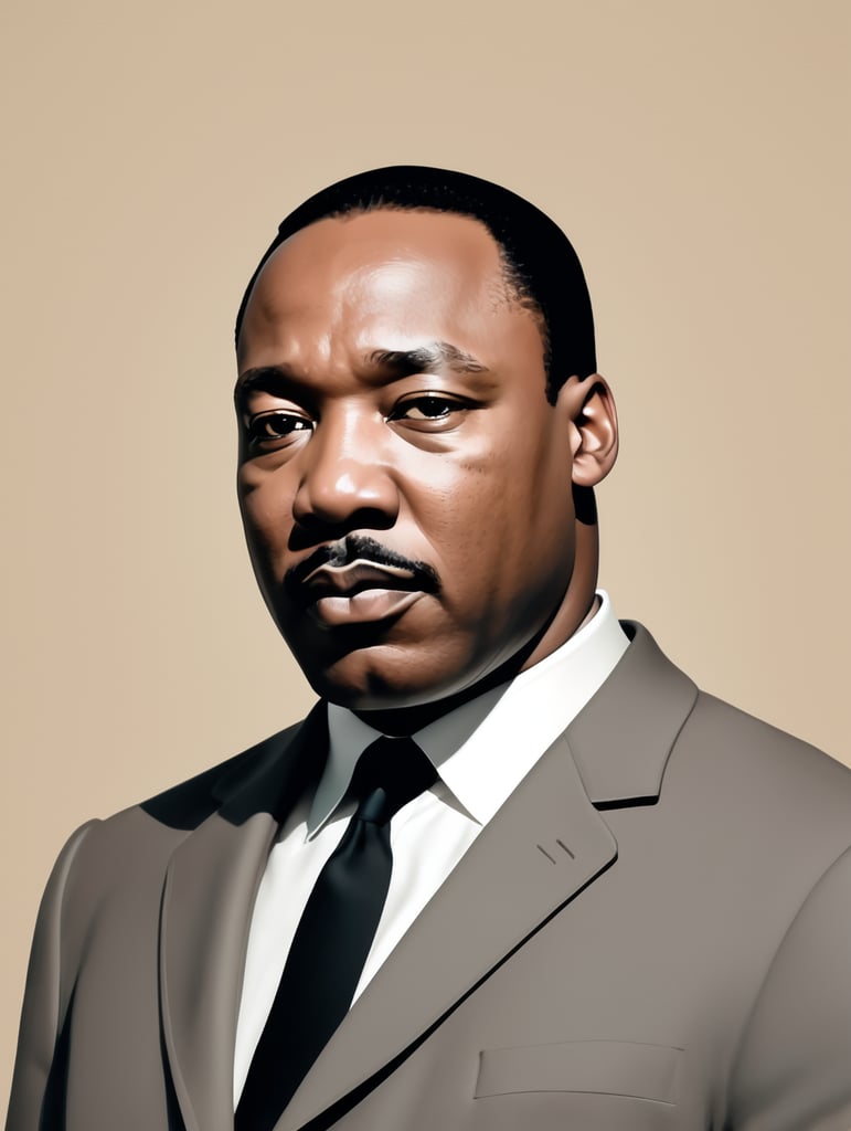 Wojak meme as martin luther king