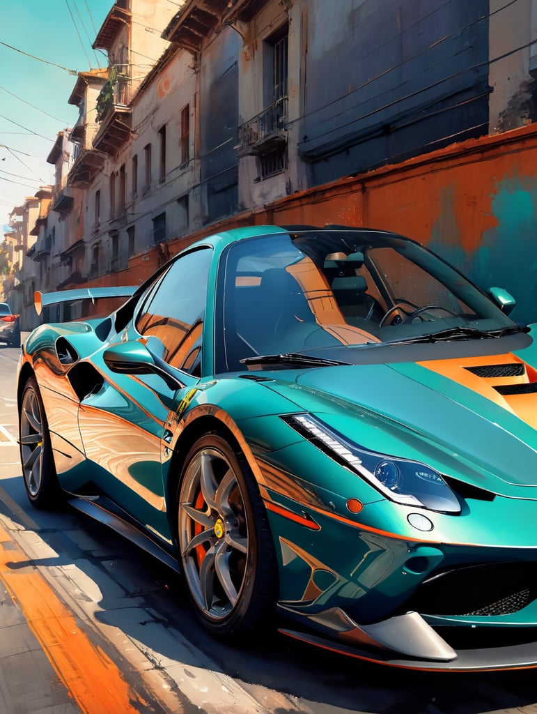 image of me driving a ferarri