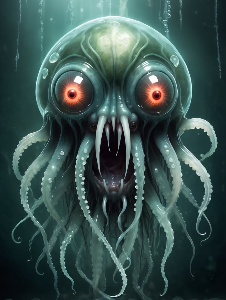 A horrific, humanoid monster that is inspired by jellyfish.
