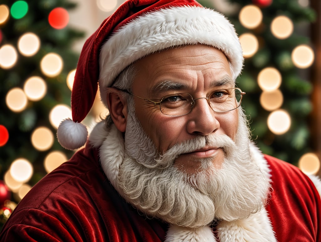 Christmas background, santa claus