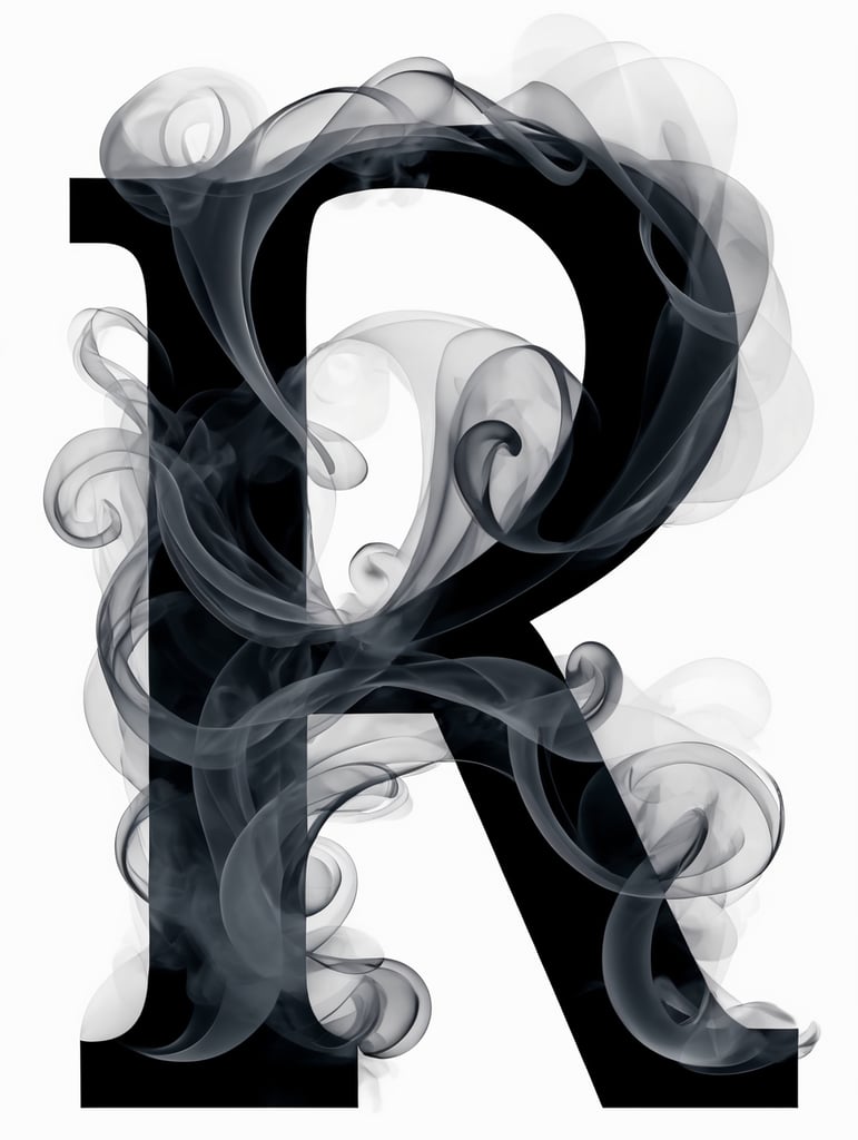 smokey letters, R