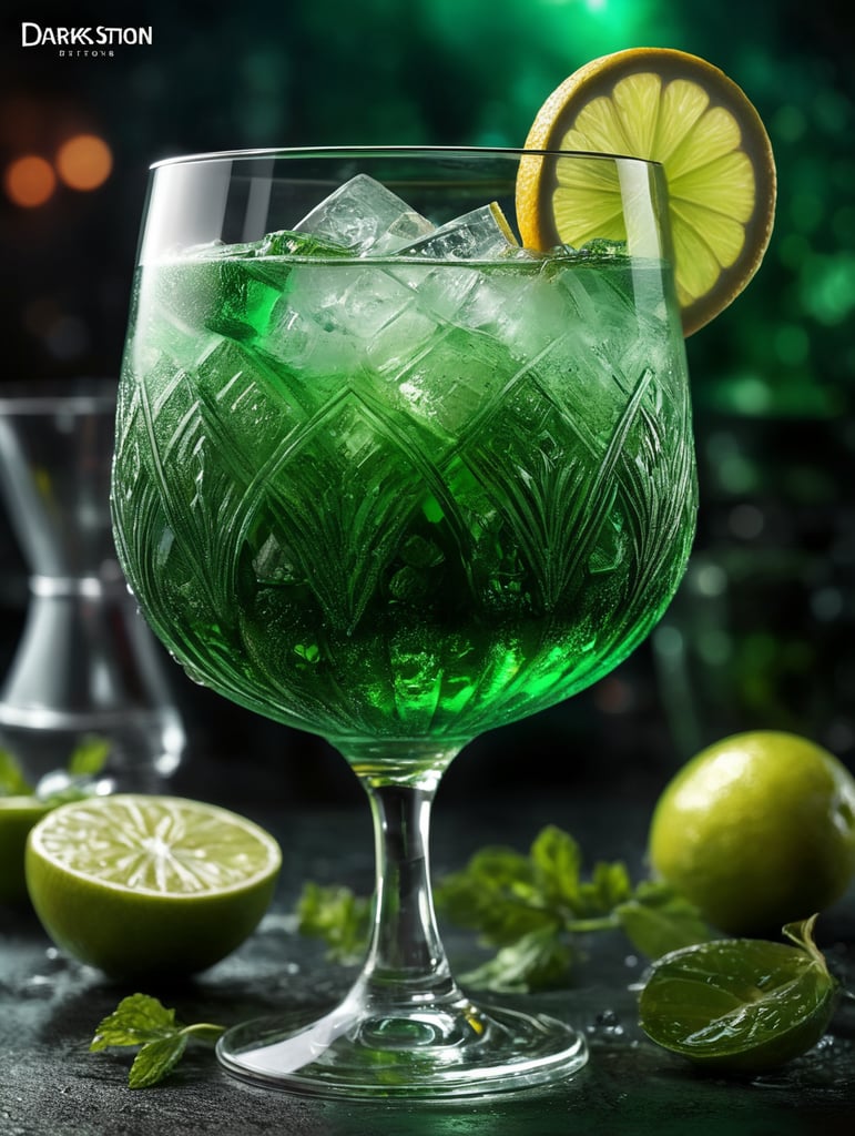 Cocktail green mist