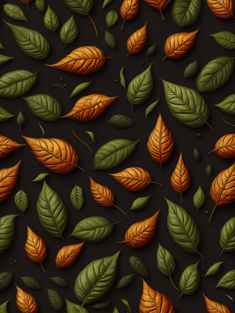 papartnik leaf knots, pattern, background, top view, organic texture, seamless texture, rich colors, contrast lighting, bright colors, detailed texture, realistic photo