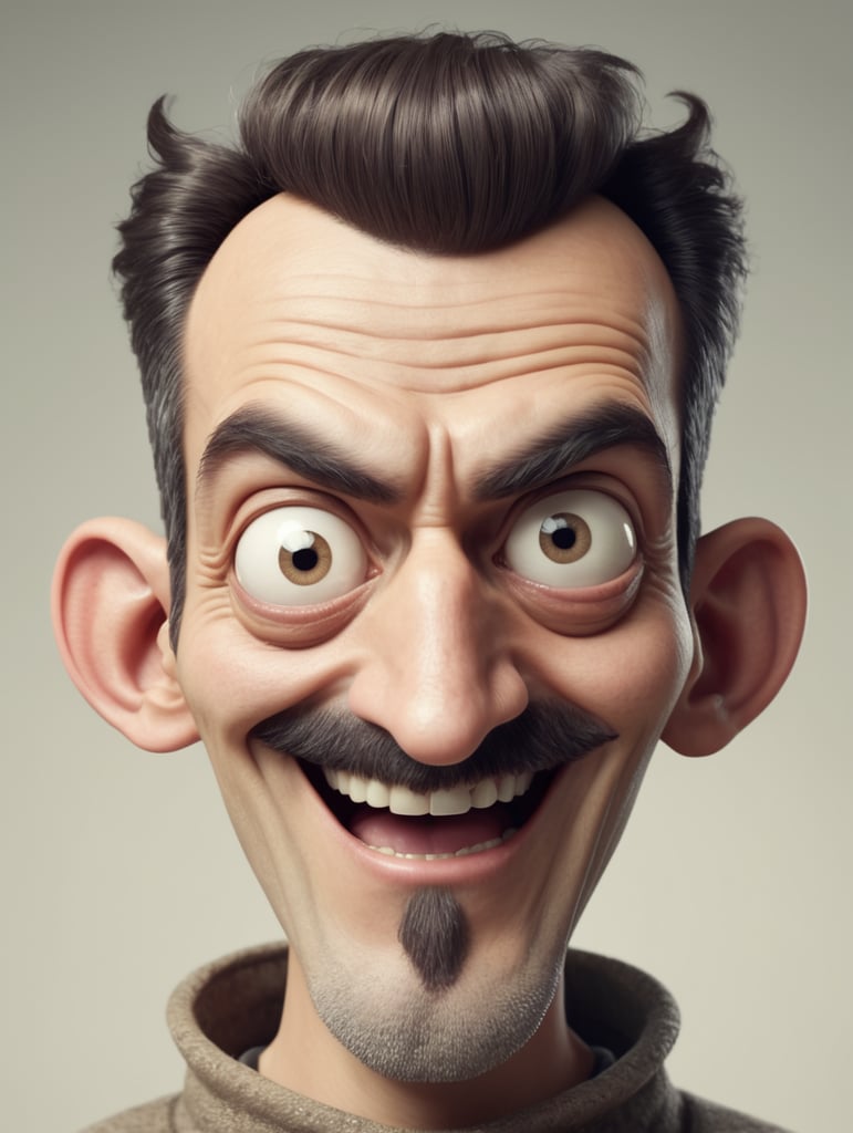 a weird looking character that has a hilarious face and shape