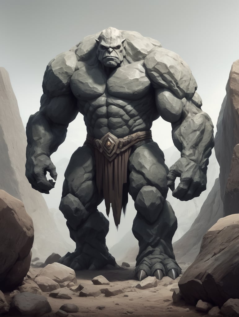 Golem, rock, monster