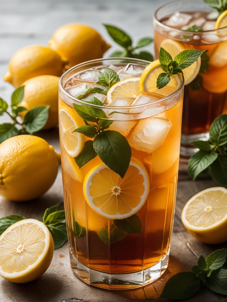 Ice lemon tea