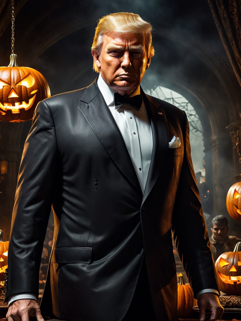 Donald Trump as the Bad guy in a James Bond movie, Halloween Costume