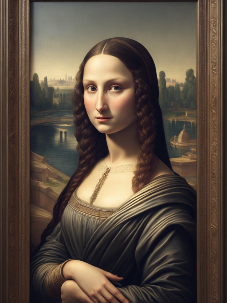 Mona Lisa Leonardo da Vinci, original art