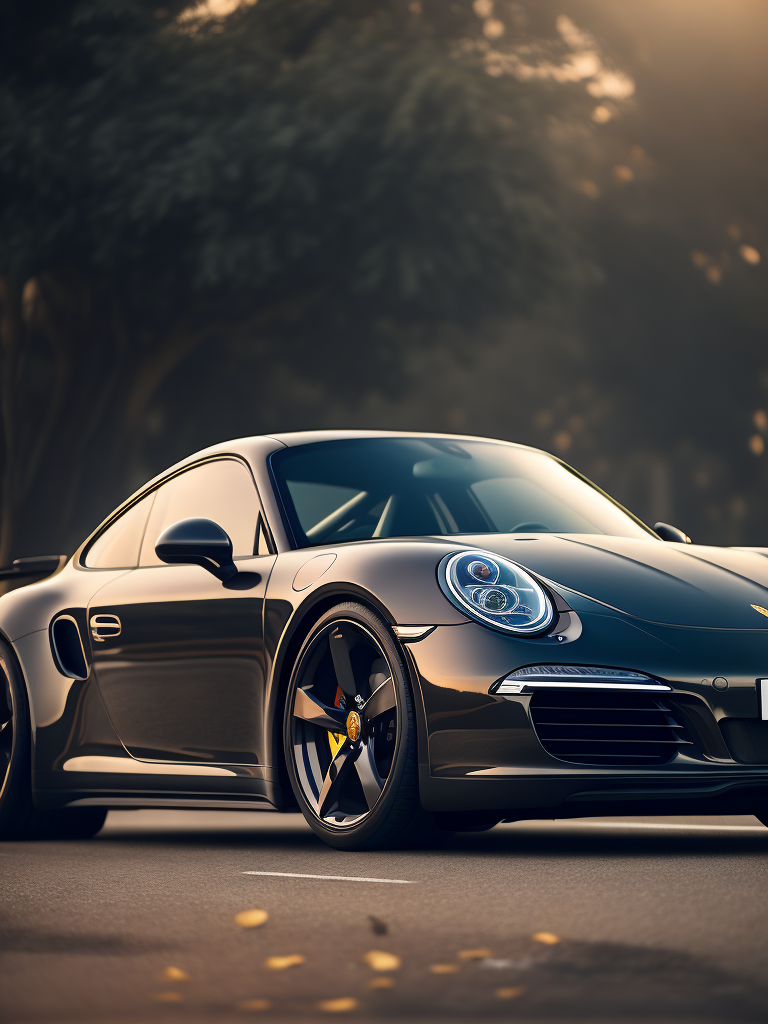 Porsche 911 in inflated style