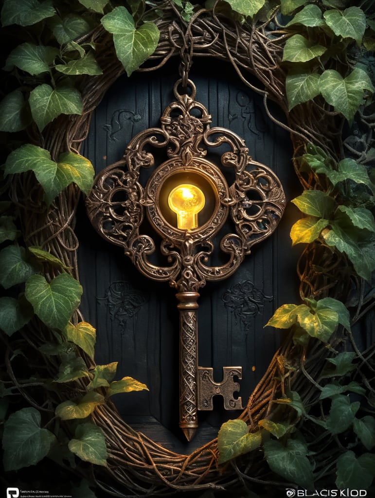 "The Magical Adventures of Luna and Leo" The Mysterious Glowing Key a peculiar, glowing key buried beneath a tangle of vines.