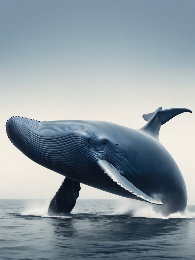 A big blue whale