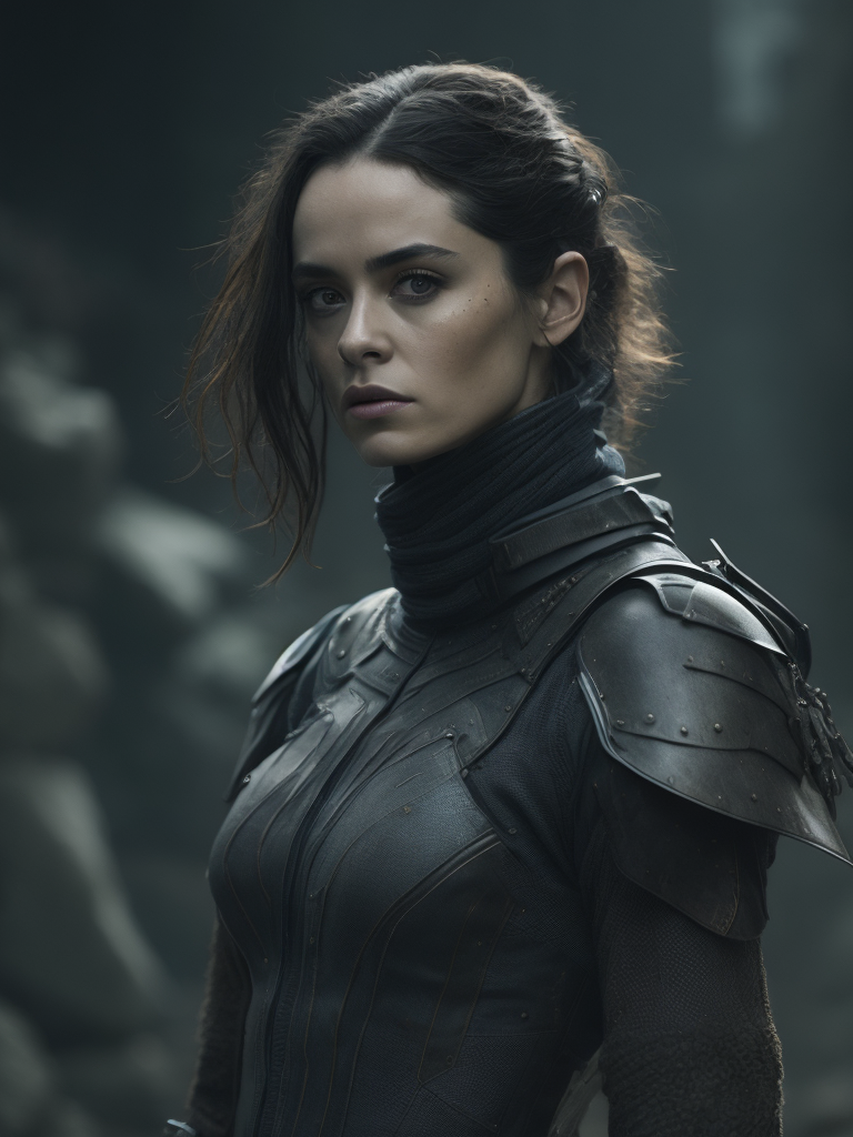 a woman in a futuristic costume with spikes on her head and a helmet on her head Avant-garde Fashion