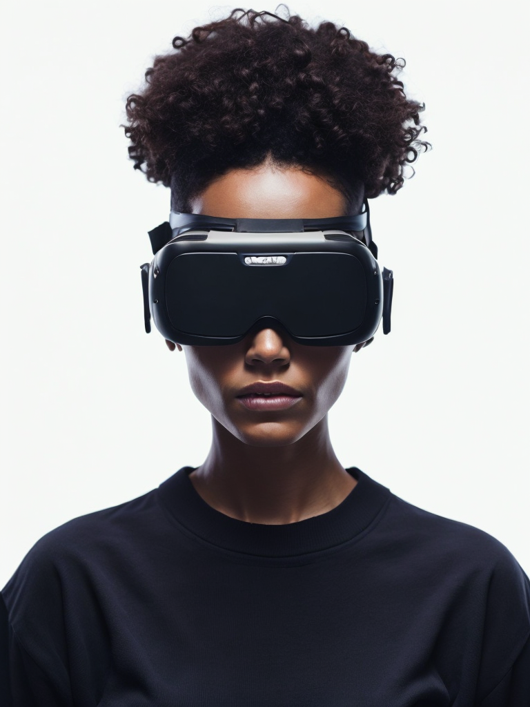 a women wearing VR Glasses