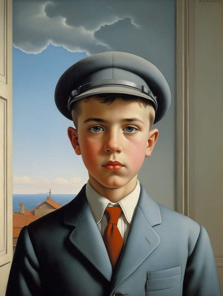 Beautiful boy by rené magritte