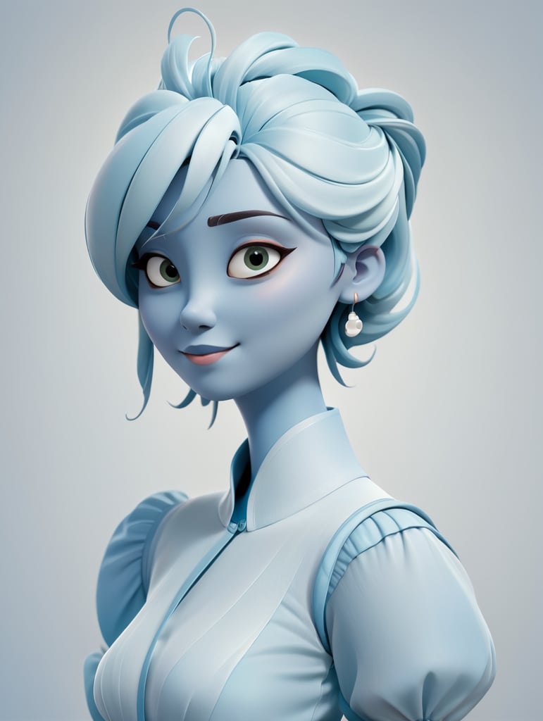 draw a single human stylistic line character with cartoon style