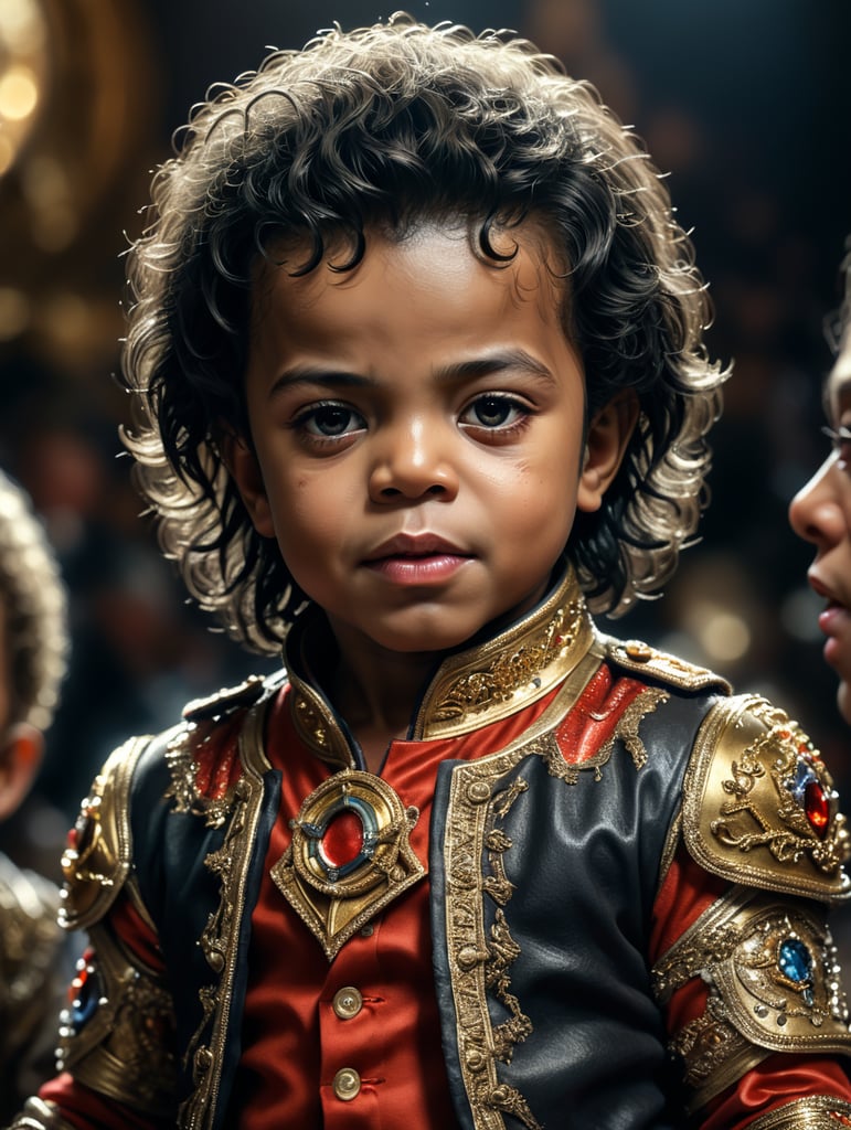 Two days old infant Michael Jackson