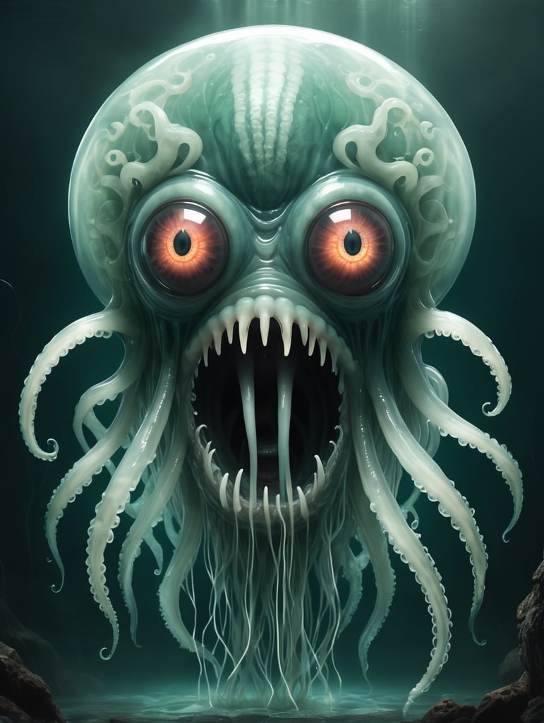 A horrific, humanoid monster that is inspired by jellyfish.